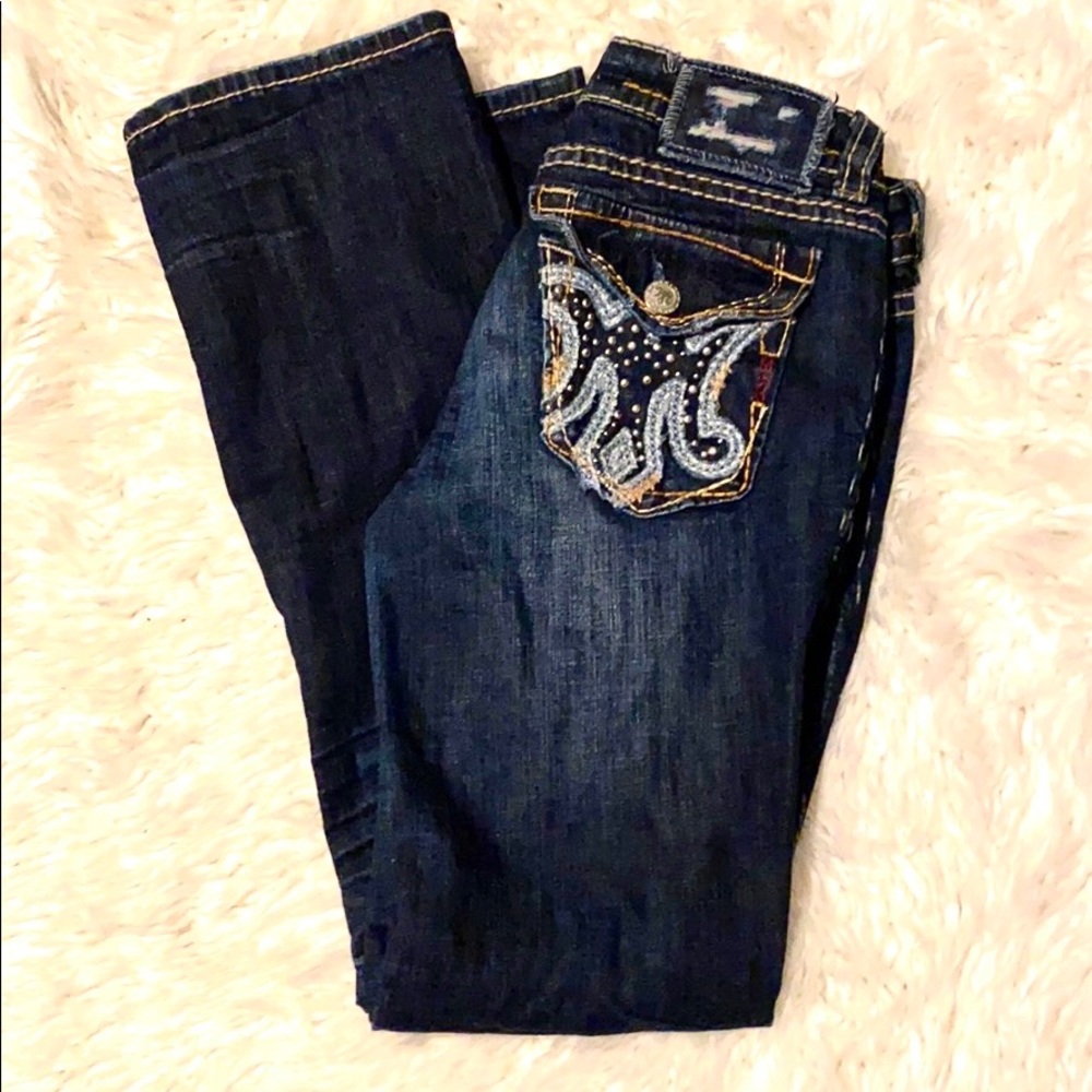 MEK Clayton Slim Boot Buckle Jeans